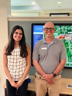 Assisting in the Nocatee Welcome Center