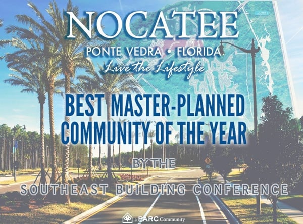 Nocatee Named Best Master-Planned Community of the Year by SEBC