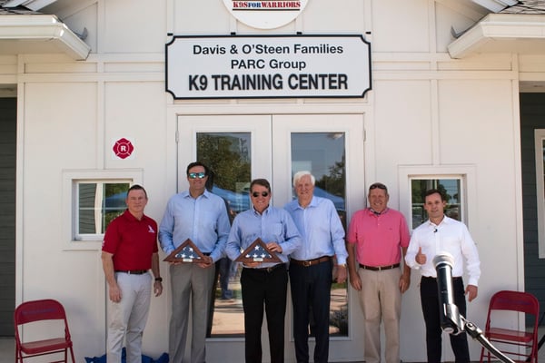 K9's for Warriors at Nocatee Training Center Dedication